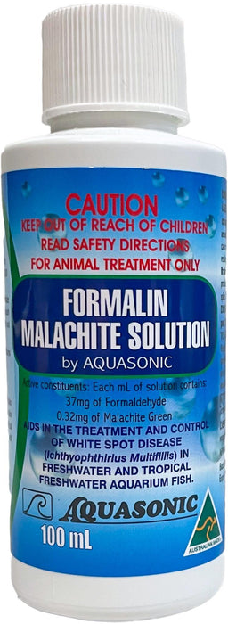 Aquasonic Formalin Malachite Solution - Ocean Reefs Marine Aquariums