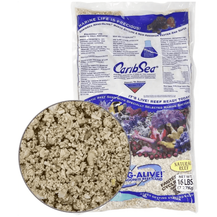 CaribSea Arag-Alive Natural Reef 16lb - Ocean Reefs Marine Aquariums