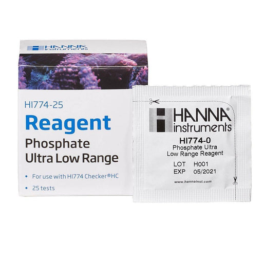 Hanna HC HI774-25 Reagents - Phosphate Ultra Low Range ® - Ocean Reefs Marine Aquariums