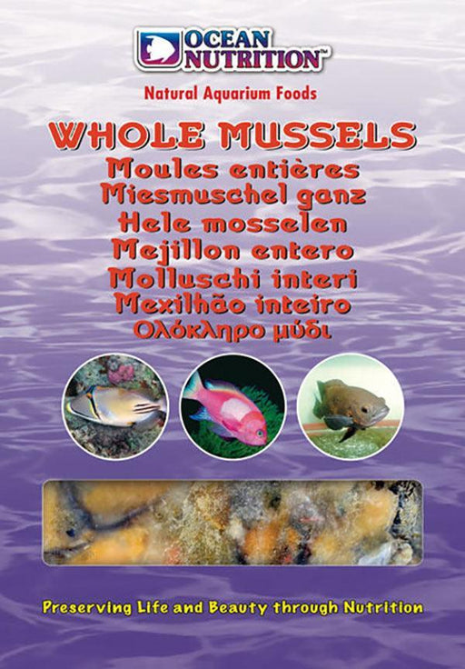 Ocean Nutrition Frozen Whole Mussels - Ocean Reefs Marine Aquariums